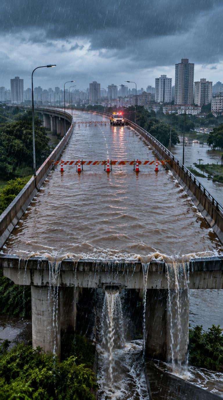 O que precisa mudar para esse viaduto não alagar novamente?